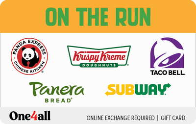 On The Run Choice eGift Card | Giftcards.com