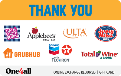 Shop One4all Thank You eGift at GiftCards.com