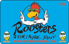 Roosters Standard $25 Gift Card