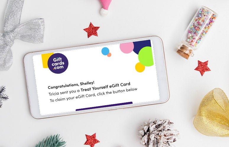 Receiving an eGift Card on mobile
