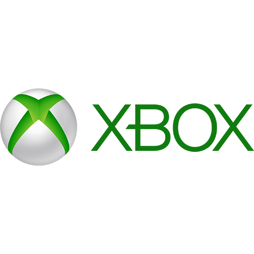 a gray circle with a lime green X in the middle carved into the circle with xbox typed in green to the right side