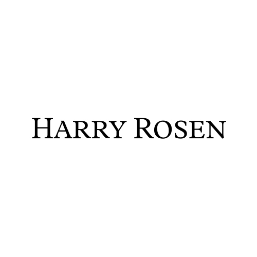 Harry Rosen typed in black letters on a white background