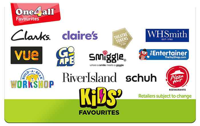 Shop One4all Kids' Favourites Gift Card at GiftCards.com