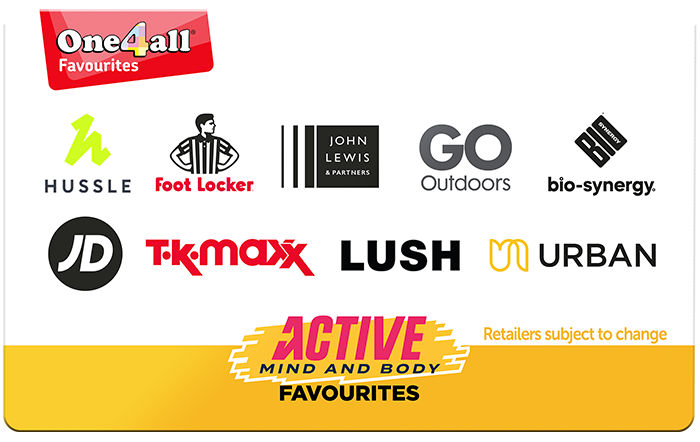 Shop One4all Active Favourites Gift Card at GiftCards.com