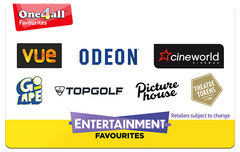 Shop One4all Entertainment Favourites Gift Card at GiftCards.com