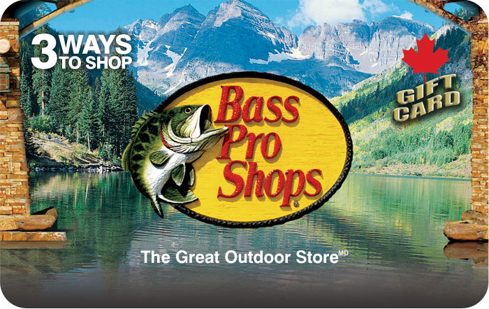Shop Bass Pro Shops eGift Card (EN Version) at GiftCards.ca
