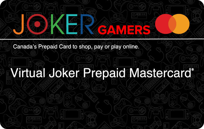 Shop Virtual Joker Gamers Prepaid Mastercard (EN Version) at GiftCards.ca