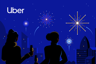 Shop Uber Rides eGift Card - Fireworks theme (EN Version) at GiftCards.ca