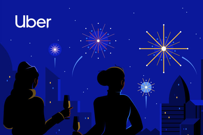 Shop Uber Rides eGift Card - Fireworks theme (EN Version) at GiftCards.ca