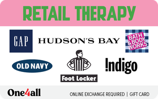 Shop Retail Therapy eGift Card from One4all (EN Version) at GiftCards.ca