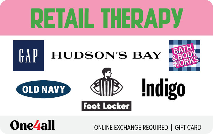 Shop Retail Therapy eGift Card from One4all (EN Version) at GiftCards.ca