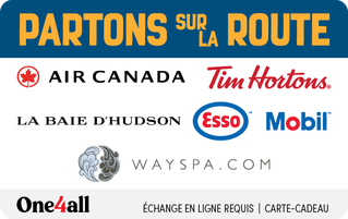 Shop Partons sur la Route eGift Card from One4all (FR Version) at GiftCards.ca