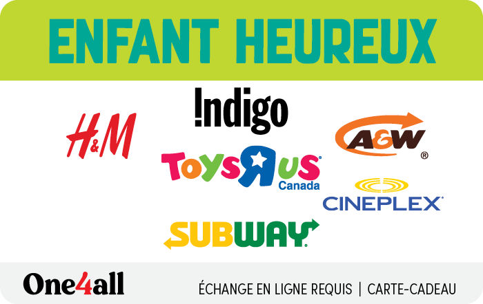 Carte-cadeau virtuelle enfant heureux