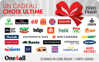 Shop One4all ULTIME eGift Card (FR Version) at GiftCards.ca