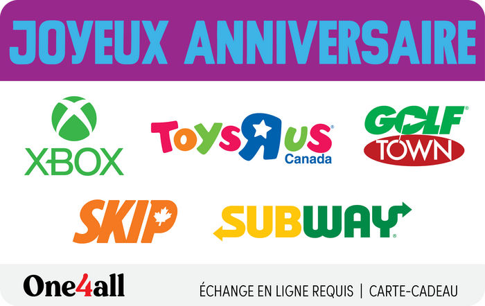 Shop Joyeux Anniversaire eGift (FR Version) at GiftCards.ca