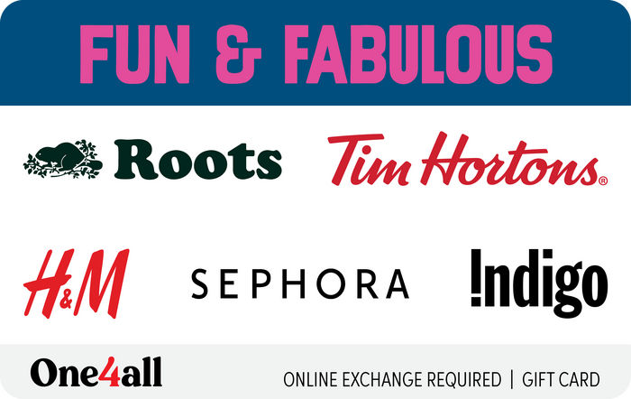 The Fun & Fabulous Virtual Gift Card from One4all Canada| Giftcards.ca