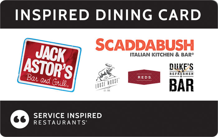 Shop Carte-cadeau virtuelle Inspired Dining de SIR Corp (Version FR) at GiftCards.ca