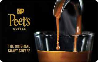 Peets Coffee And Tea Physical Gift Card Giftcards. com