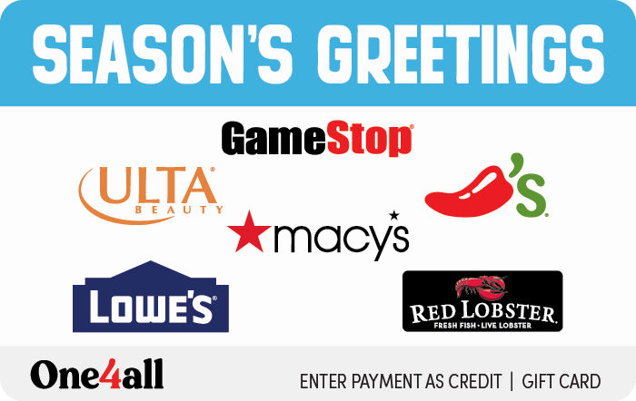 Seasons Greetings Gift Card Mail Delivery
