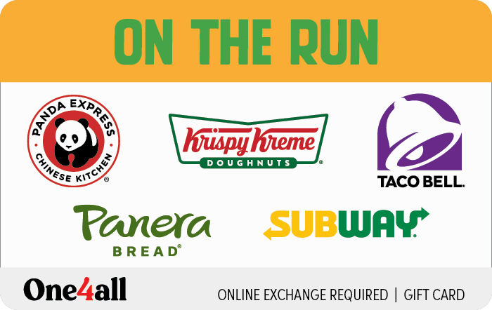 On The Run Choice eGift Card | Giftcards.com