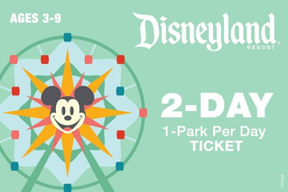 2-Day 1-Park Per Day Ticket Ages 3-9 $310