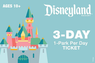 3-Day 1-Park Per Day Ticket Ages 10+ $415