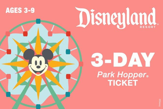 3-Day Park Hopper Ticket Ages 3-9 $480