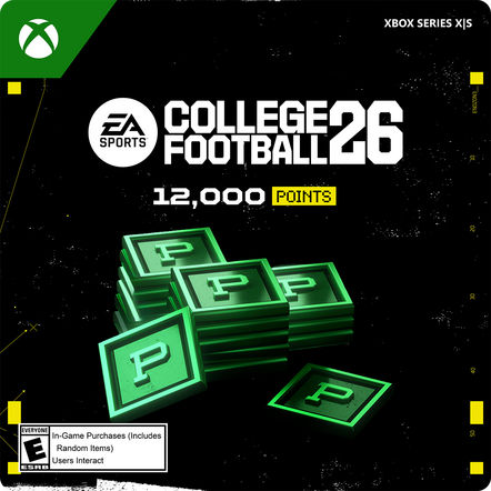 Shop Xbox College Football 26: 12000 Points eGift at GiftCards.com