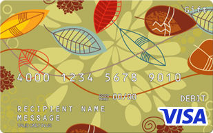 Choose a predesigned Visa Card