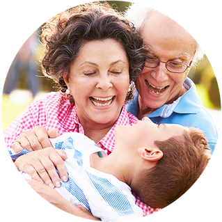 Grandparent's with child
