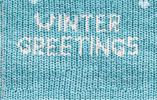 Personalize your mastercard with Winter Greetings Sweater