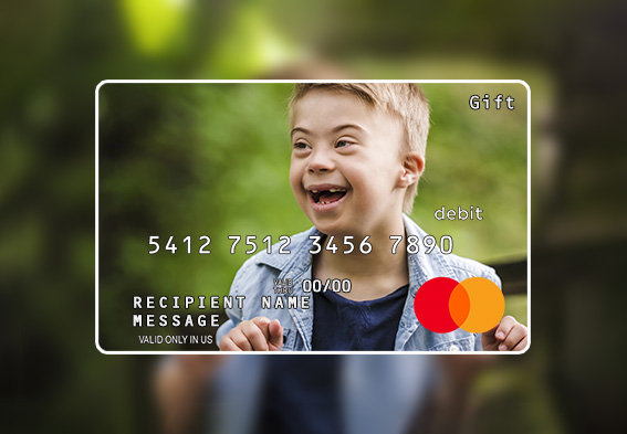 Smiling child on Mastercard Gift Card