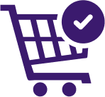 Icon representing Convinient shopping